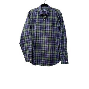 Ralph Lauren Men's XL Classic Fit Plaid Long-Sleeve Button-Down Shirt